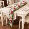 Spring Floral Garlands – Artificial Rose & Dahlia Flower Garland, Silk Floral Vine for Wedding, Mantle, Party, Table Centerpiece, Indoor & Outdoor Decor